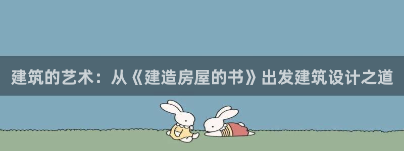 先锋娱乐简介图片：建筑的艺术：从《建造房屋的书》出发建筑设计之道