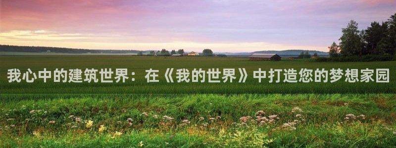 先锋娱乐属于违法吗：我心中的建筑世界：在《我的世界》中打造您的梦想家园