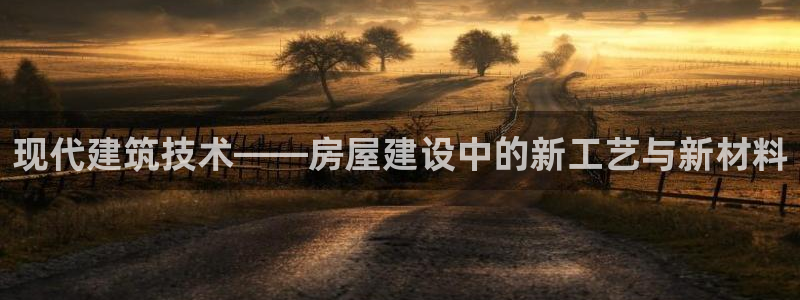 先锋娱乐集团公司：现代建筑技术——房屋建设中的新工艺与新材料