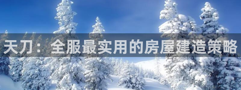 先锋娱乐体育：天刀：全服最实用的房屋建造策略