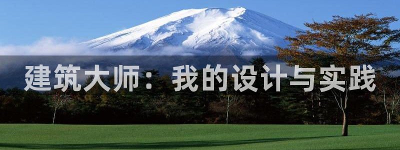 先锋娱乐注册：建筑大师：我的设计与实践
