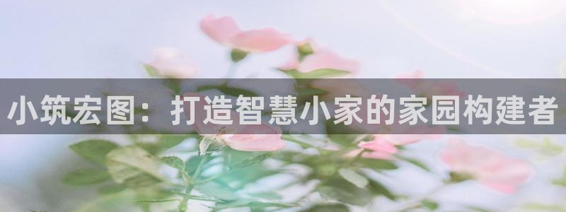 娱乐急先锋李诞甄子丹：小筑宏图：打造智慧小家的家园构建者