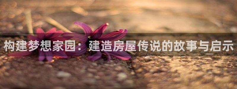 先锋娱乐快讯：构建梦想家园：建造房屋传说的故事与启示