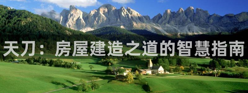 先锋娱乐挂：天刀：房屋建造之道的智慧指南