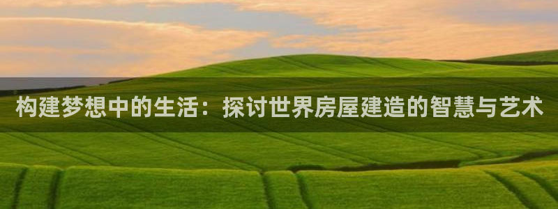 先锋娱乐客服：构建梦想中的生活：探讨世界房屋建造的智慧与艺术