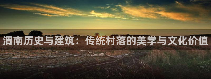 先锋娱乐股票：渭南历史与建筑：传统村落的美学与文化价值