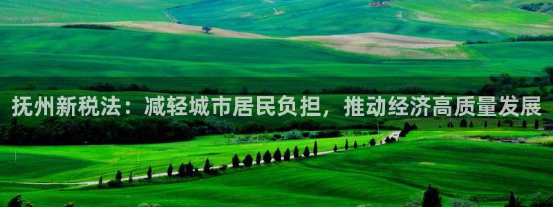先锋娱乐游戏上分：抚州新税法：减轻城市居民负担，推动经济高质量发展