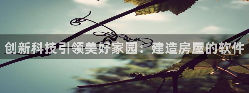 先锋电玩娱乐：创新科技引领美好家园：建造房屋的软件